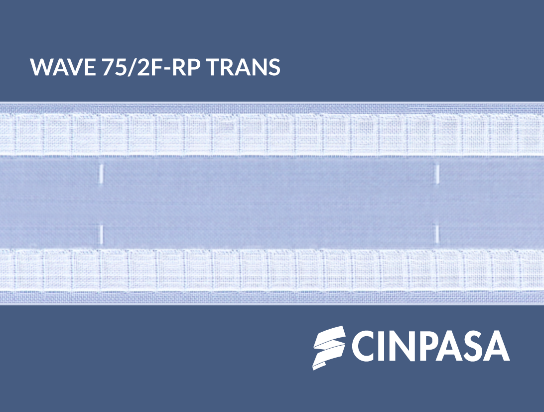  Perfect Wave Tape with 2 Pockets, Type F with Markings, Transparent 